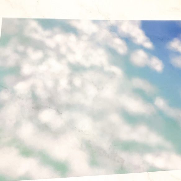 【青空】7枚セット　トレーシングペーパー　空　デザインペーパー　かわいい　おしゃれ　キレイ　デザイン　包装紙　文房具　 5枚目の画像