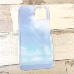 【iPhone14ケース】透明　スマホケース クリアケース 自然 景色 青空  空　雲  海 3枚目の画像