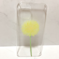 【iPhone・Galaxy・Xperia・AQUOSケース】ハードケース　ソフトケース　かわいい　春　タンポポ　花　　 2枚目の画像