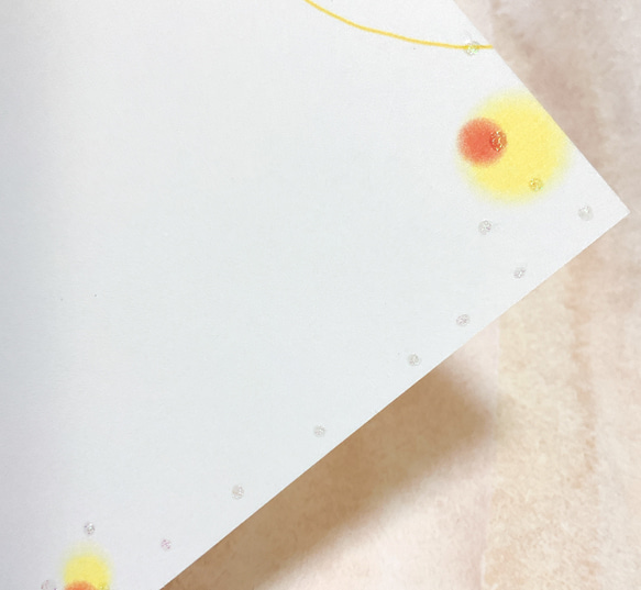 【ラメ付きお花デザイン】3枚　ポストカード　キラキラ　ハガキ　カード　紙もの　お花　デザイン　かわいい　おしゃれ　 6枚目の画像