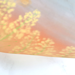 【菜の花トレーシングペーパー】5枚　かわいい　紙モノ　おしゃれ　イラスト　お花　素敵　キレイ　イエロー　デザイン 4枚目の画像