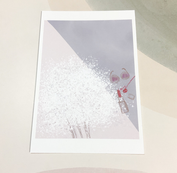 韓国　イラスト  ５枚セット　ポストカード　おしゃれ　インテリア 3枚目の画像