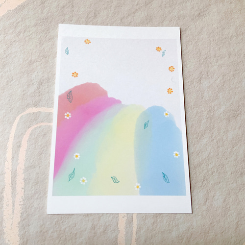 キレイな花と模様】4枚 ポストカード はがき 紙 かわいい
