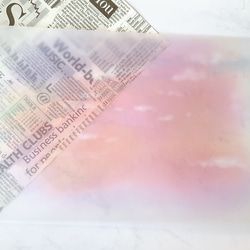 【ピンク空】7枚　トレーシングペーパー　かわいい　紙　ペーパー　キレイ　イラスト　アート　雲　空　淡い　　ラッピング　 2枚目の画像