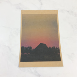 ②影の7種セット　ポストカード　イラスト　花　空　街　自然　アート　デザイン　はがき　紙モノ　キレイ 6枚目の画像