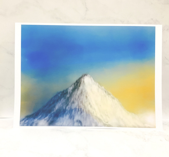【エベレスト】A4サイズ　ポスター　キレイ　自然　山　インテリア　アート　イラスト　マウント 4枚目の画像