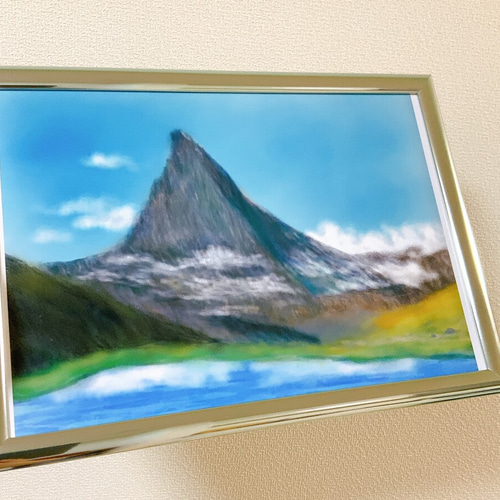 マッターホルン】A4サイズ ポスター 山 自然 紙モノ アート