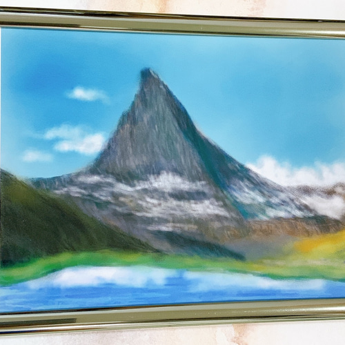 現代アートの「冬のマッターホルン」(3D painting） 現代アートの「冬のマッターホルン」(3D painting） 3D art