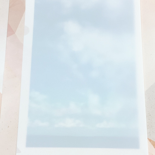 青空クリアファイル】A4サイズ 空 ブルー イラスト キレイ 景色
