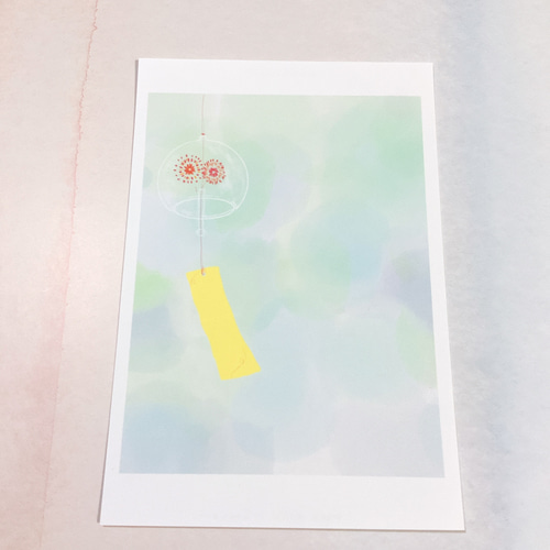 日本の夏】3枚 ポストカード キレイ 金魚 花火 空 季節 風鈴