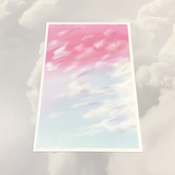 【夫婦】4枚　ポストカード　イラスト　記念日　デザイン  空　雲　かわいい　キレイ　おしゃれ　紙モノ 4枚目の画像