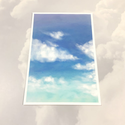 【夫婦】4枚　ポストカード　イラスト　記念日　デザイン  空　雲　かわいい　キレイ　おしゃれ　紙モノ 5枚目の画像