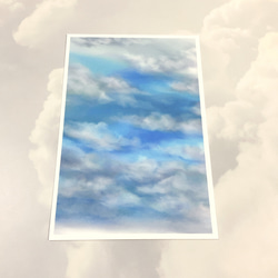 【夫婦】4枚　ポストカード　イラスト　記念日　デザイン  空　雲　かわいい　キレイ　おしゃれ　紙モノ 6枚目の画像
