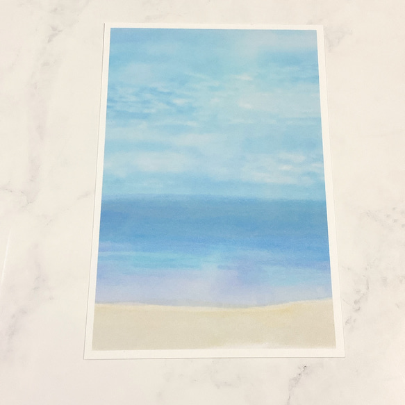 【海の世界4種】ポストカード　はがき　イラスト　デザイン　インテリア　おすすめ　可愛い 2枚目の画像