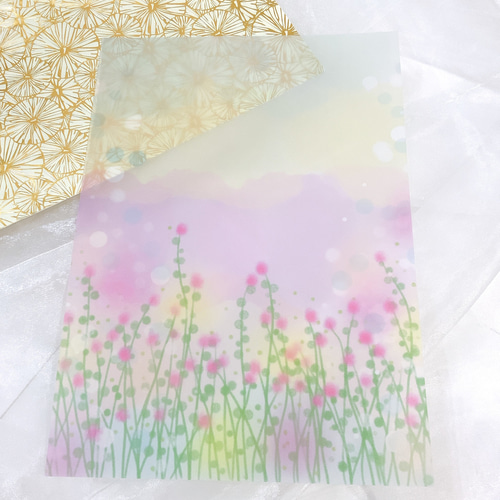 5種デザイン 10枚セット トレーシングペーパー 紙もの かわいい