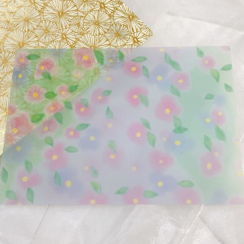 5種デザイン 10枚セット トレーシングペーパー 紙もの かわいい