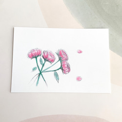 【紫の花たち】4枚　ポストカード　かわいい　キレイ　紙もの　ペーパー　紫陽花　天気　雨　春　さくら　紙　ひ　 6枚目の画像