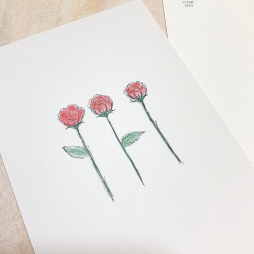 手書き作品 「幸せの薔薇」(B4) 楽天市場】ペーパークラフト シジックス 型 フラワー3D バラ小