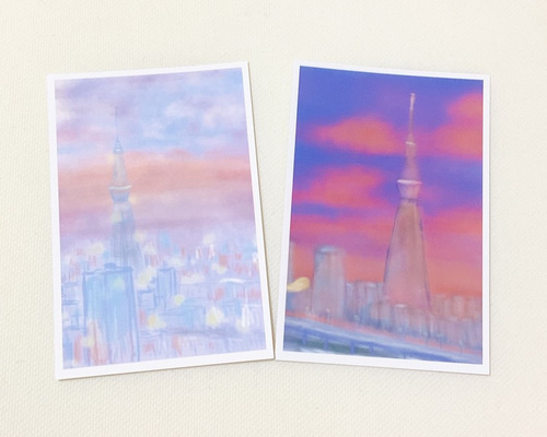 非売品　スカイツリー　ポストカード　絵葉書 東京スカイツリー ポストカード 絵はがき