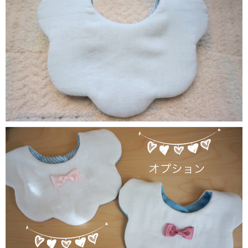 デニムプリントのもくもくスタイセット♡再販4 スタイ・よだれかけ