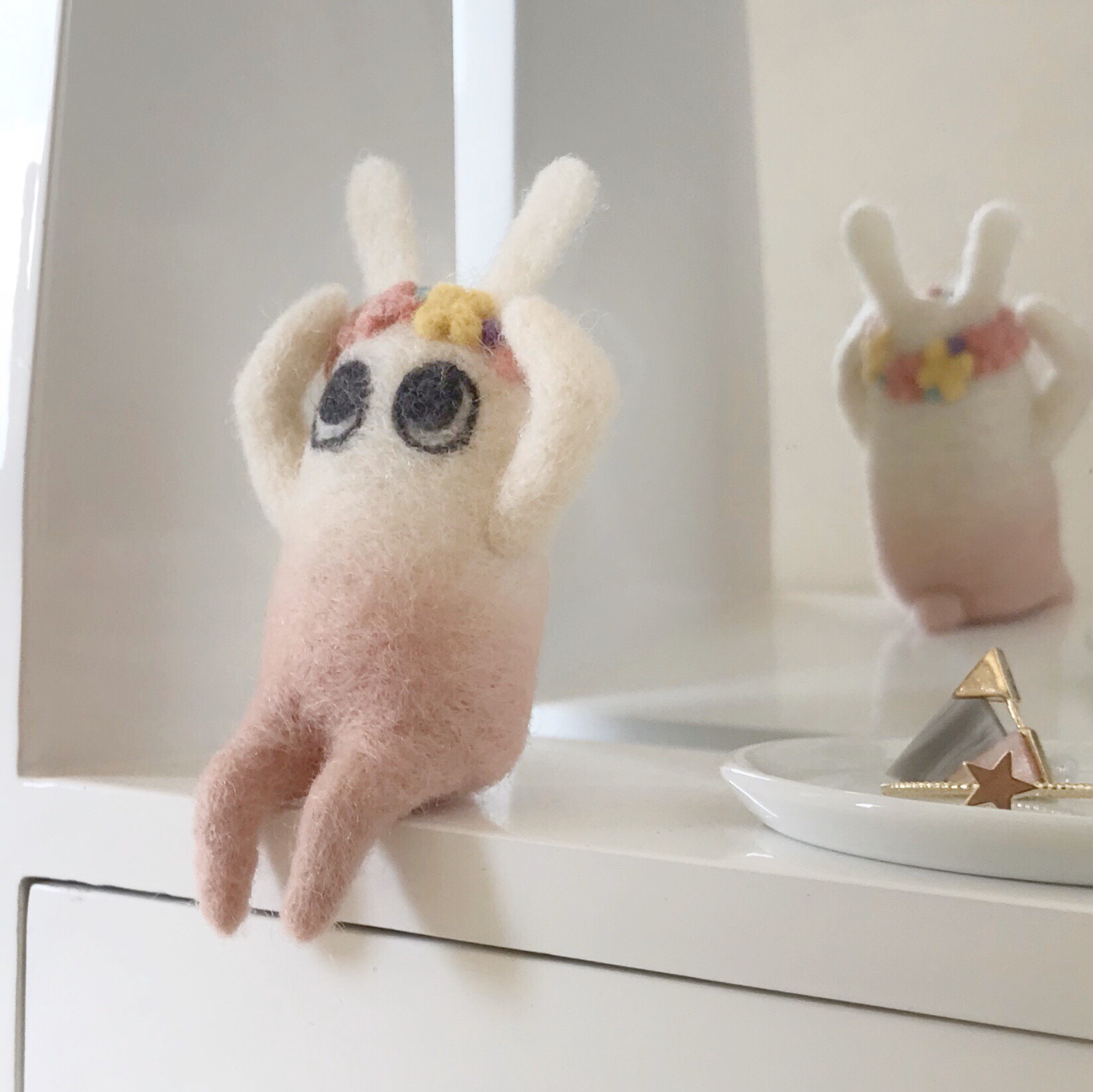 桜那様　うさぎ羊毛フェルトストラップ 桜那様 うさぎ羊毛フェルトストラップ 【公式通販】