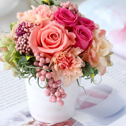 joues roses (ジュ ローズ) プリザーブドフラワー ピンク 誕生日・退職祝い・記念日 3枚目の画像