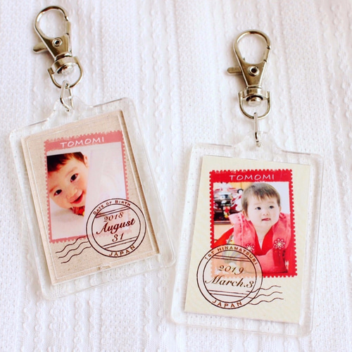 写真入りキーホルダー＊ネームキーホルダー＊オリジナル