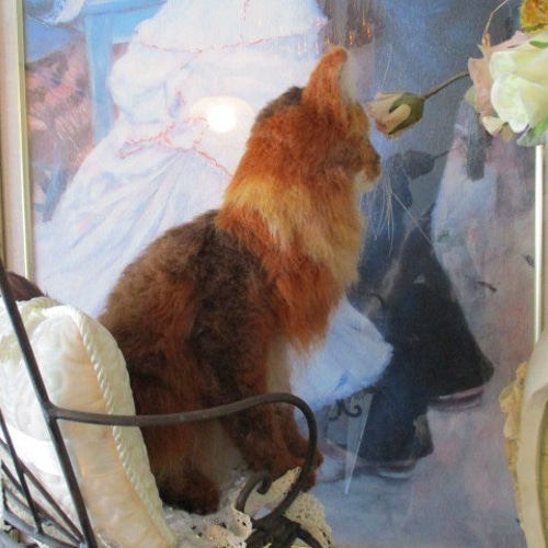 羊毛フェルト かわいいソマリ 猫 ネコ ハンドメイド 羊毛フェルト
