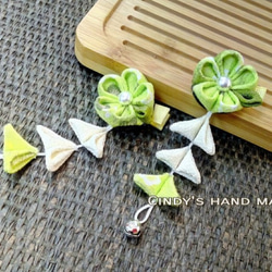 和風小花入門|邊夾/っまみ細工/縮緬布/日式布花/和服配件 第2張的照片