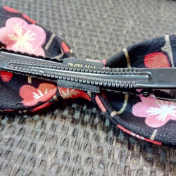 和風長夾|八股線|蝴蝶結/一字壓夾/日式花布/棉麻印花 第5張的照片