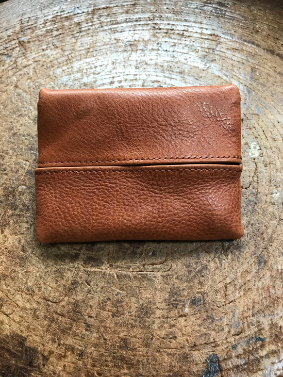 イタリアンレザー製ポケットティッシュケース 3枚目の画像