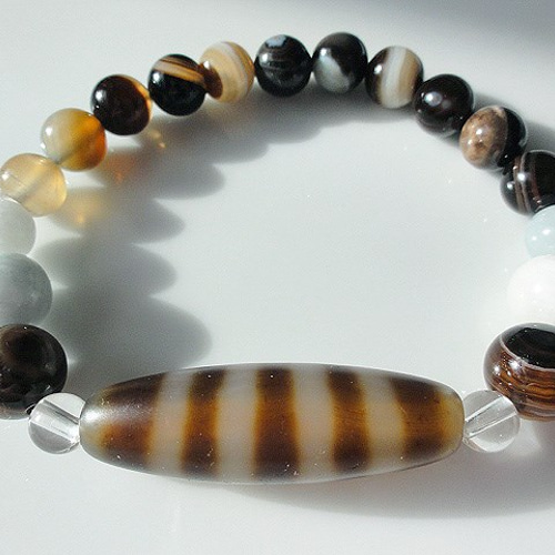 老鉱 線天珠【開光天珠】 ブレスレット 販売は終了しました 通販