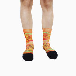 漢堡♦Myhoho♦潮流男女休閒襪運動襪♦限量設計♦中筒襪子 厚實 滿額免運 第2張的照片
