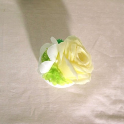 バラとアネモネのアレンジメント　キャンドル 3枚目の画像
