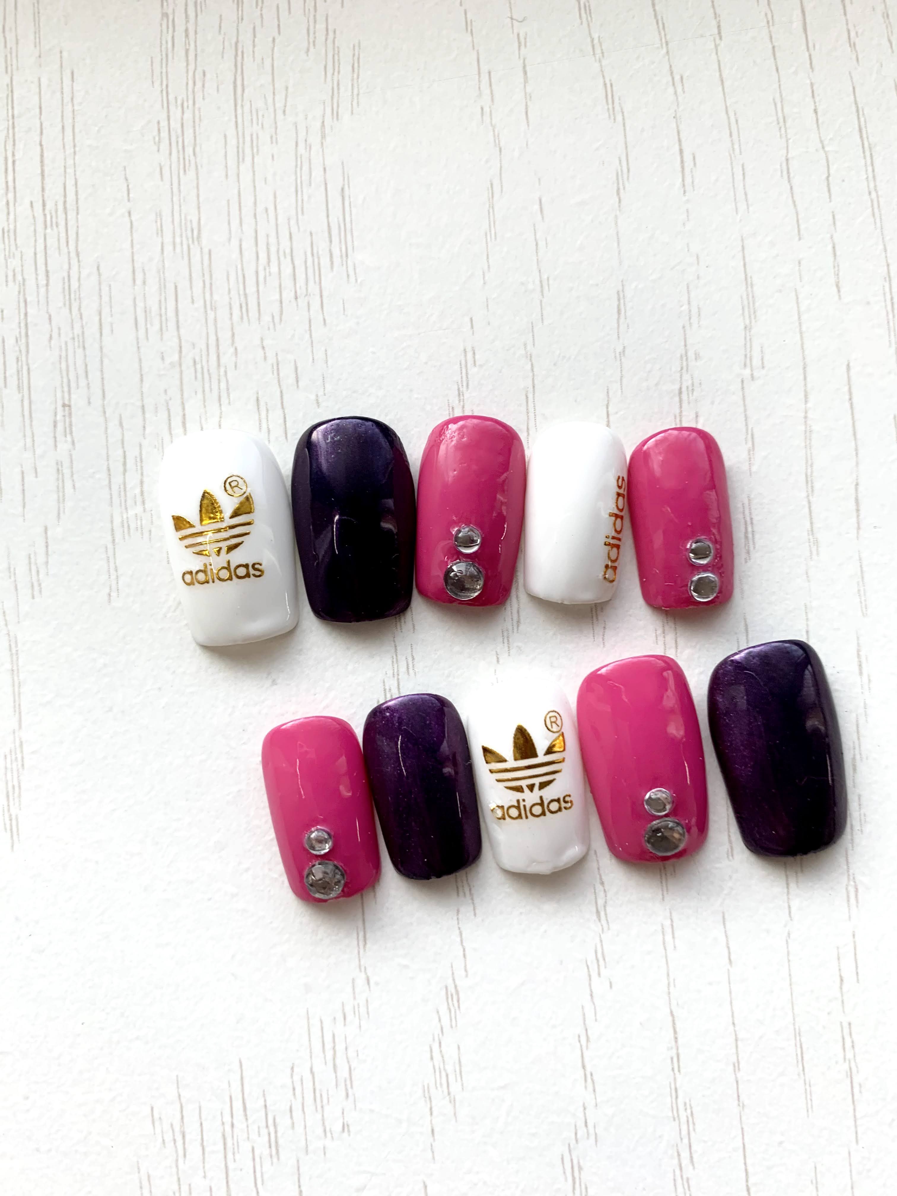 ネイルチップNo.16 ネイルチップ ブランドネイル ギャル 大人 ネオン