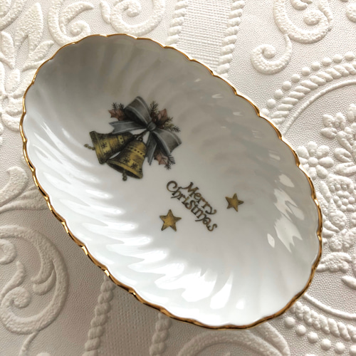 大人めクリスマスプレート 2枚セット 取り皿 クリスマス食器 小皿