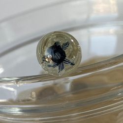 【再販】ガラスの黒出目金のムリーニ・ミニスプーン 4枚目の画像