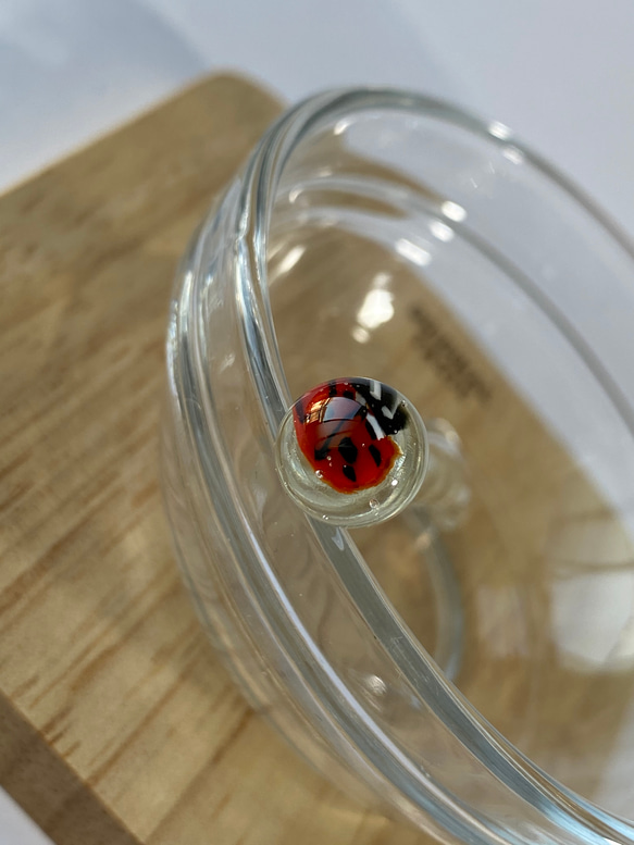 【再販】ガラスのてんとう虫のムリーニ・ミニスプーン 5枚目の画像