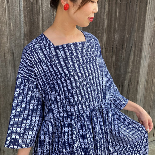 浴衣ワンピース】当店オリジナル一点もの創作服ミセス30代40
