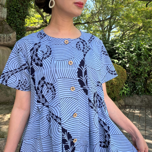 浴衣リメイクワンピース】高木ふくえ作ロングマキシフレア夏