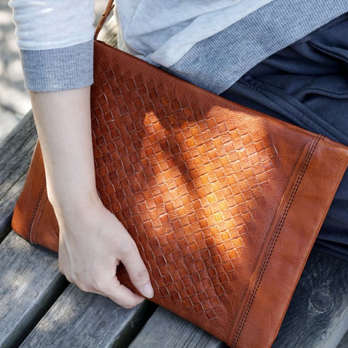 本革クラッチバック