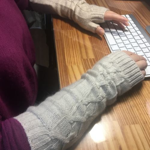 カシミヤ100%ハンドウォーマーオーガニック カシミヤ100％ ハンドウォーマー オーガニック 手袋・ミトン