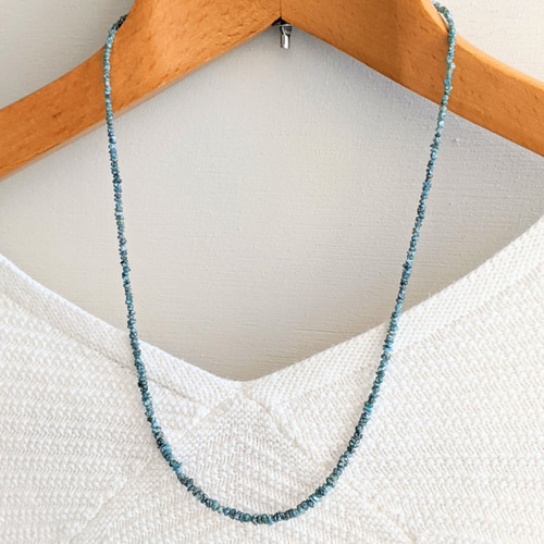 残り1品 天然ブルーダイヤモンドチップnecklace ネックレス