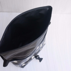 miniDRYバッグ  ブラックドット 完全防水 アウトドア 4枚目の画像