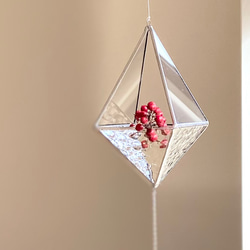 キラキラガラスのテラリウム*+北欧ヒンメリー風*+オーナメント 3枚目の画像