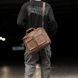 新作 トートバッグ メンズ 通学通勤 鞄 斜めがけバグ バッグ シンプル レザー ハンドバッグ ショルダーバグ レジャー 3枚目の画像