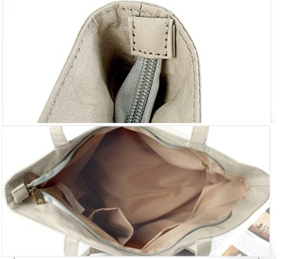 洗浄クラフト紙 ショルダーバッグ トートバッグ ハンドバッグ コンピューターバッグ ドキュメントバッグ ブリーフケース 6枚目の画像