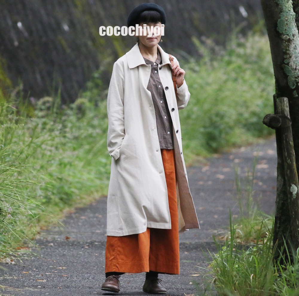 【在庫のみ販売】コットンリネンコート★ナチュラルコーデの定番