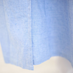 [立即出貨 / 僅限 1 件] 棉麻 Cachecoeur 洋裝 藍色千鳥格 第8張的照片