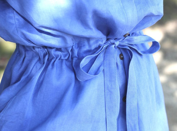 我們可以製作從 SS 到 7L 的尺寸♪ 100%亞麻襯衫外套連身裙 Ruriiro 第6張的照片